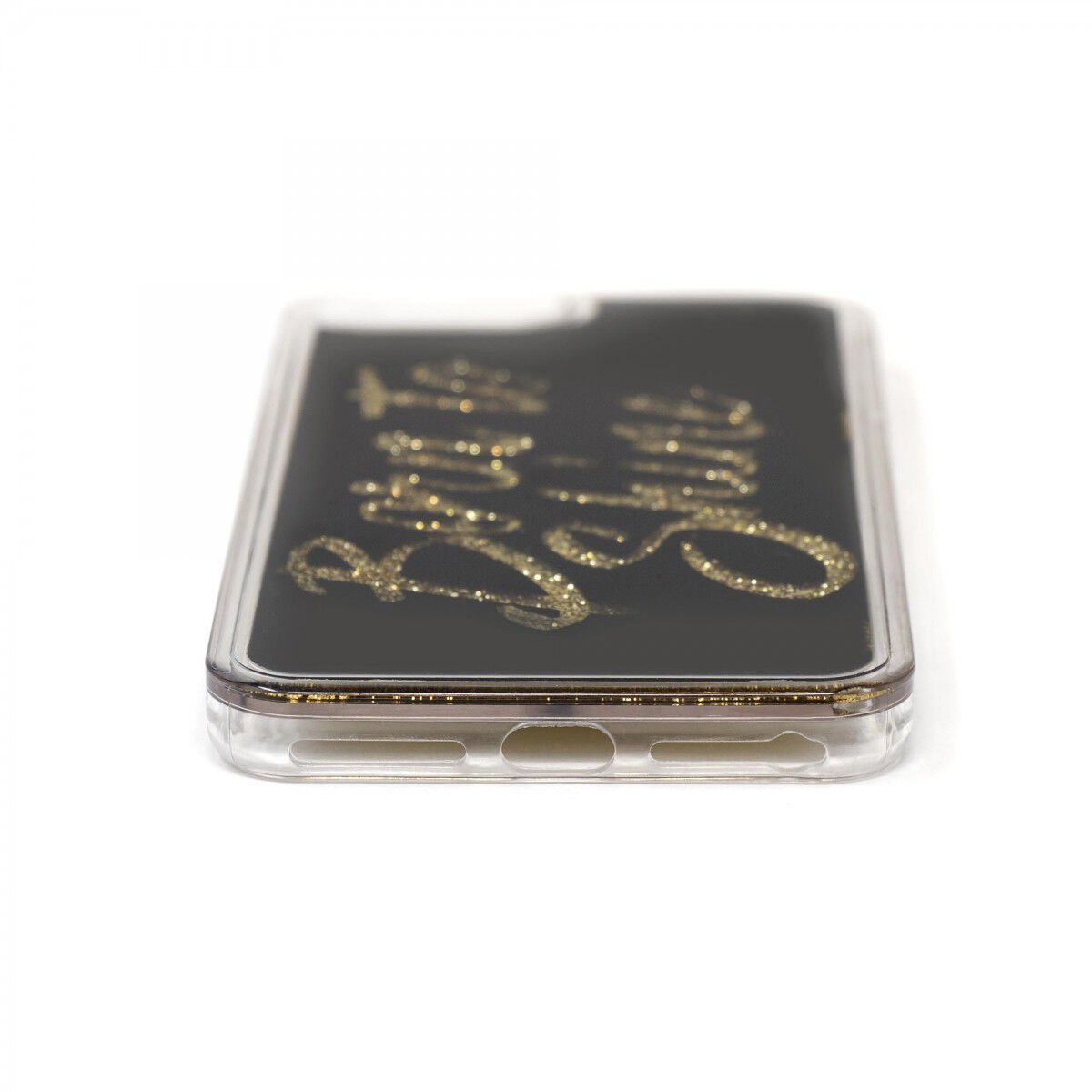 Born to Shine Liquid Glitter Case (Gold) for Apple iPhone 8, 7, 6s, 6 Plus