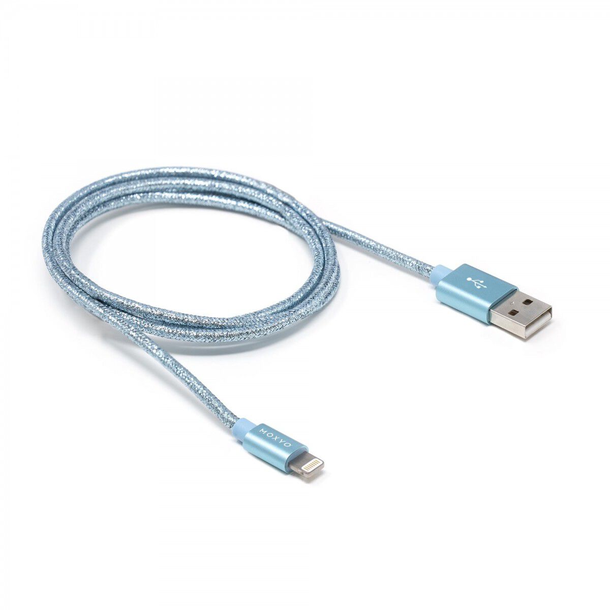 Metallic Nylon Braided Lightning Cable | MOXYO®