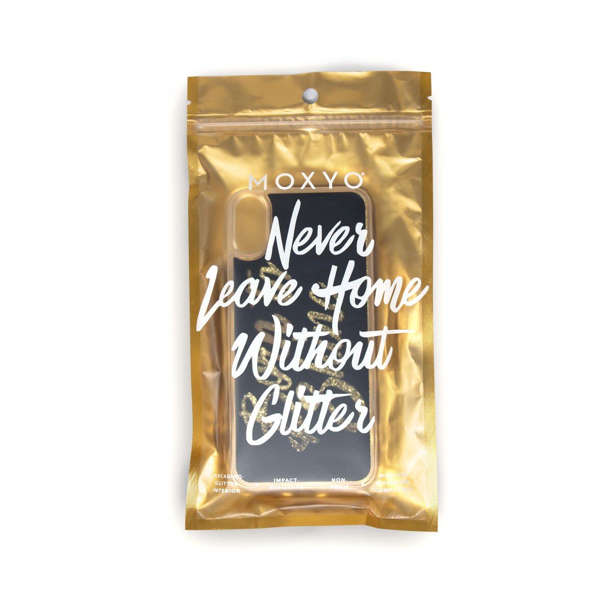 Born to Shine Liquid Glitter Case (Gold) for Apple iPhone 8, 7, 6s, 6 Plus
