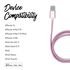 Metallic Nylon Braided Lightning Cable (Rose Gold)