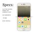 Showtime Glitter Glass (Gold) for Apple iPhone 6/6s/7/8 Plus