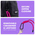 Urban Mini Backpack, Bag, Carabiner, Universal, Pockets, Black