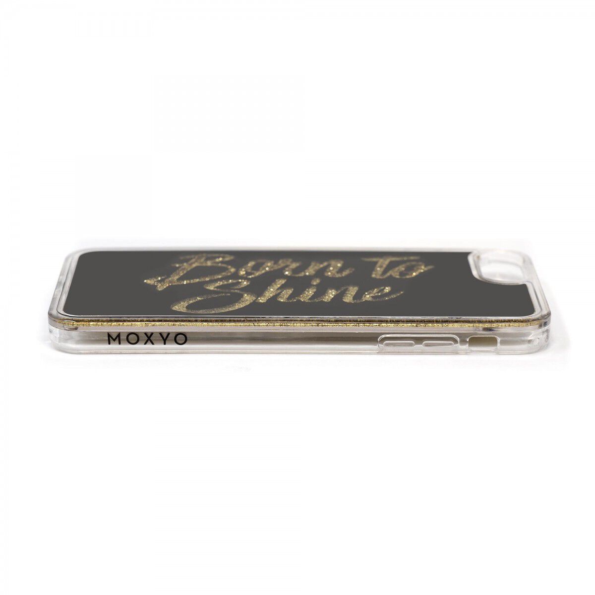 Born to Shine Liquid Glitter Case (Gold) for Apple iPhone 8, 7, 6s, 6