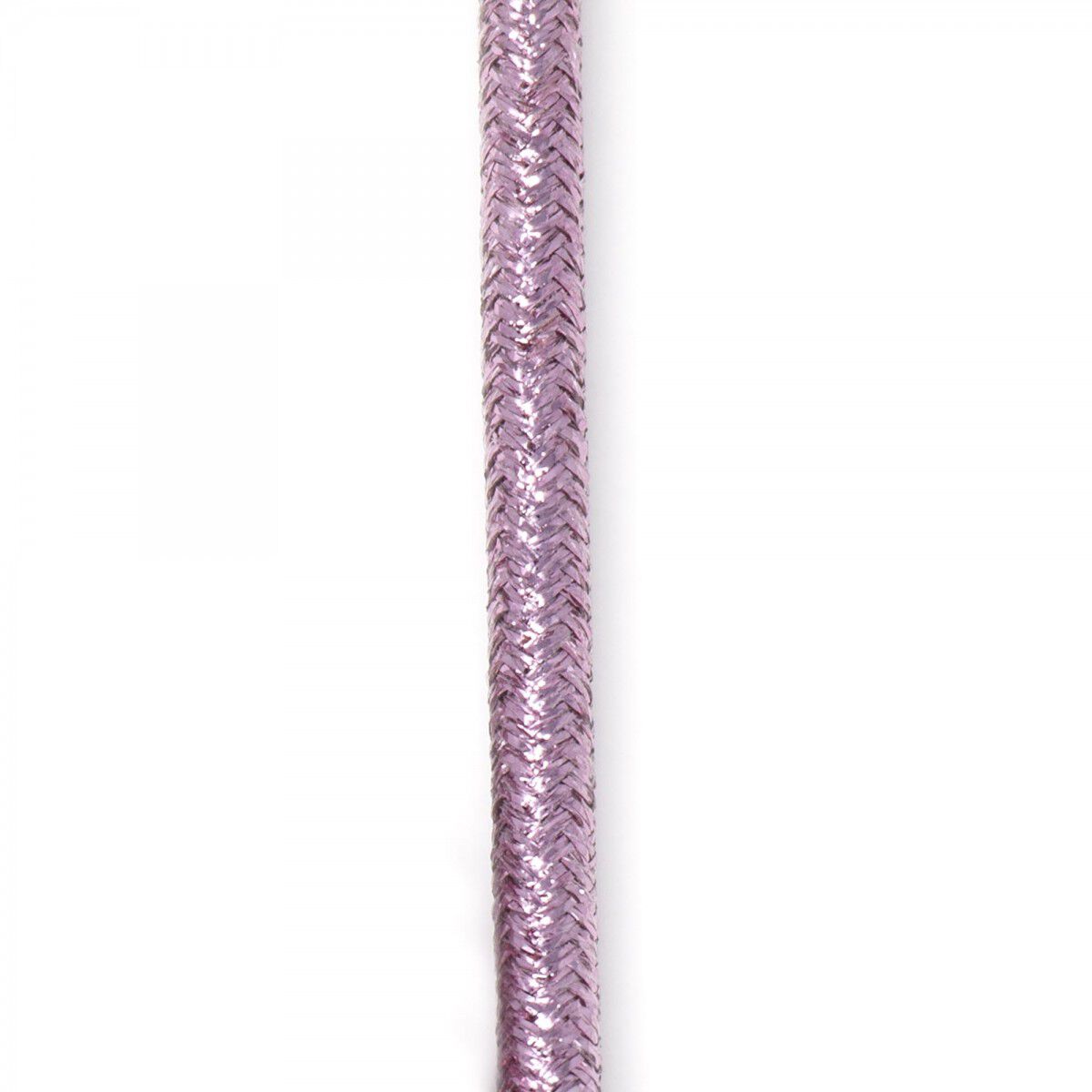 Metallic Nylon Braided Lightning Cable (Rose Gold)