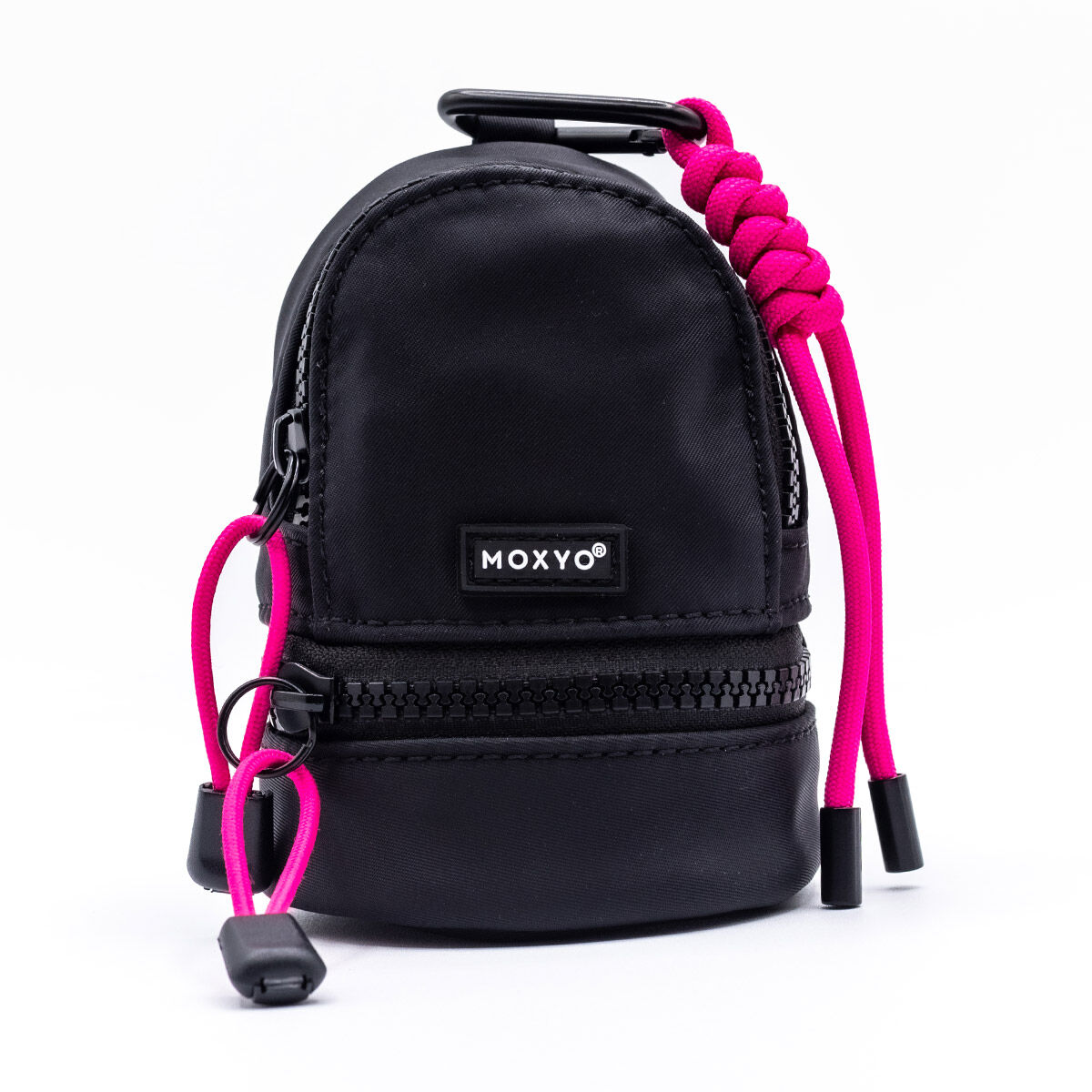 Urban Mini Backpack, Bag, Carabiner, Universal, Pockets, Black