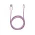 Metallic Nylon Braided Lightning Cable (Rose Gold)