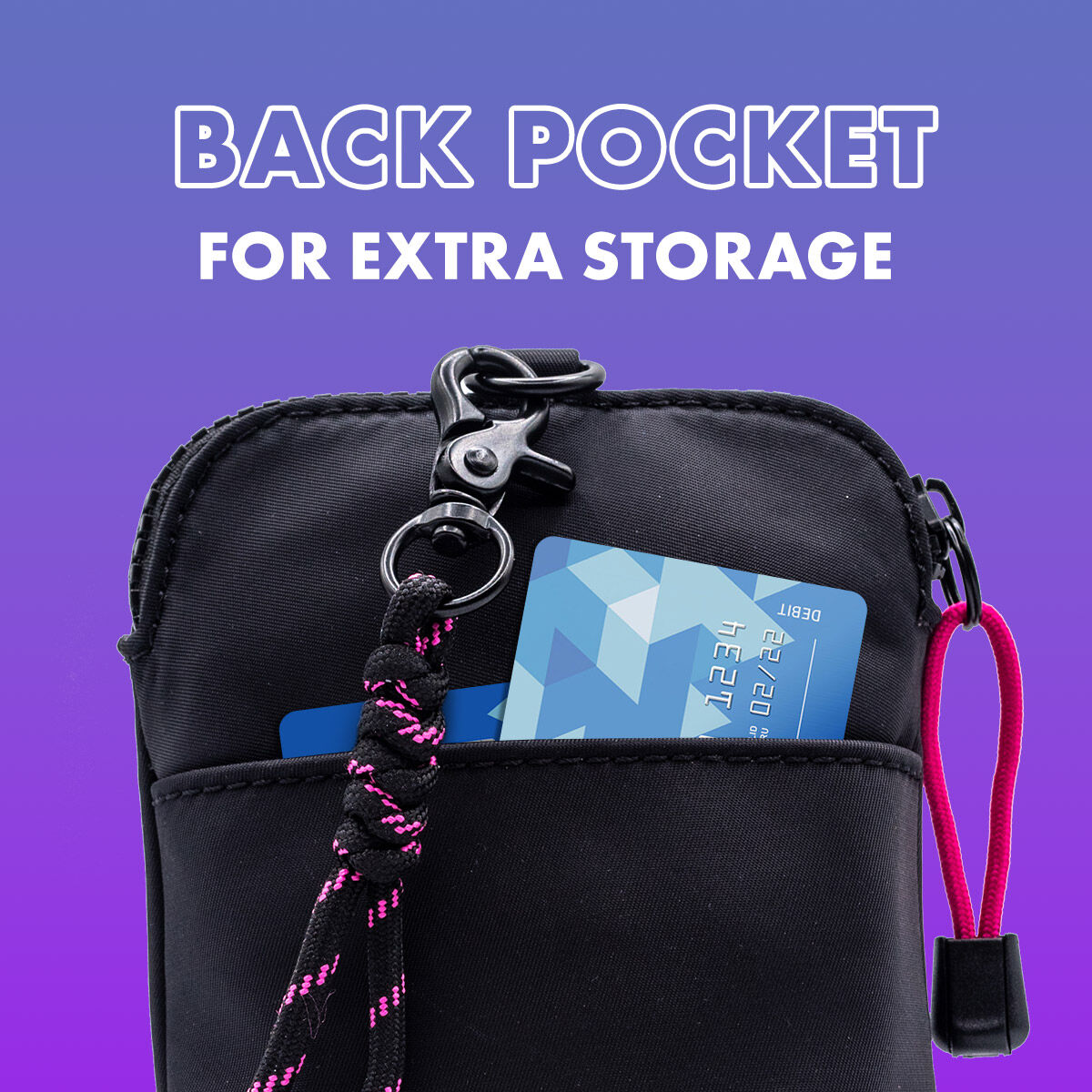 Urban Cell Phone Bag, Bag, Lanyard, Universal, Black