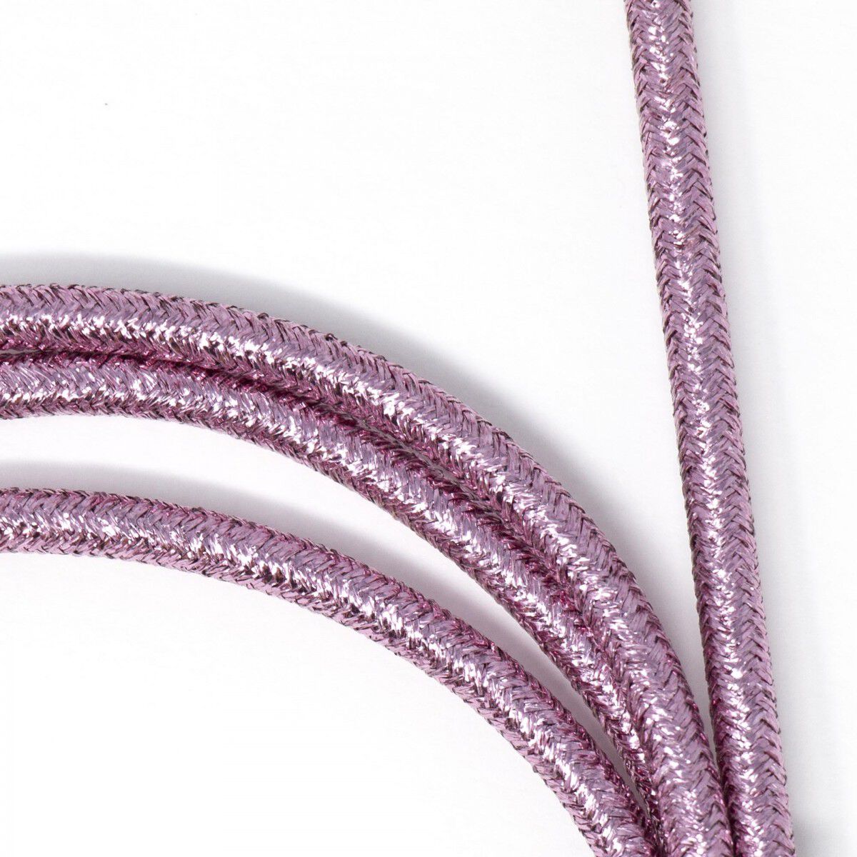 Metallic Nylon Braided Lightning Cable (Rose Gold)