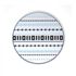 Wireless Charging Pad—(Silver) with Geometric Pattern