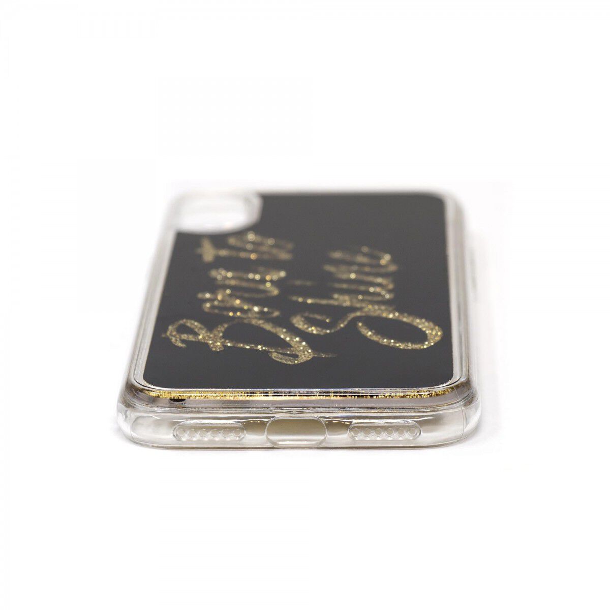 Born to Shine Liquid Glitter Case (Gold) for Apple iPhone X